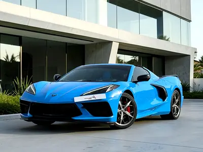 AED 5,420 P.M | 0% DOWN PAYMENT | CHEVROLET CORVETTE STINGRAY 3LT | AGENCY WARRANTY | FULL AGENCY SE
