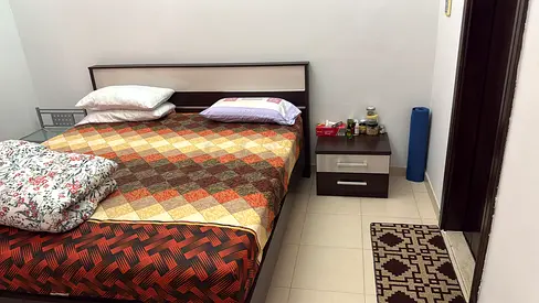 Good Condition- pan emirates king size with mattress - 8 months old
