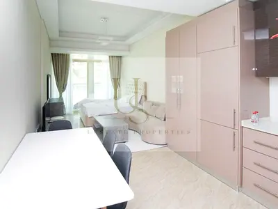 Furnished Studio | Samana Greens | Balcony & Pool Access