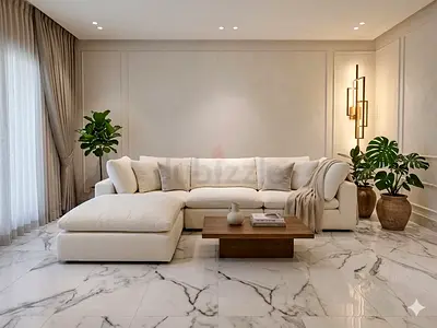 Marina home luscious white sofa