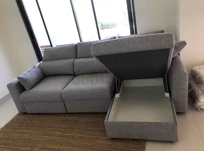 Ikea Eskelstuna L shape sofa bed Gray