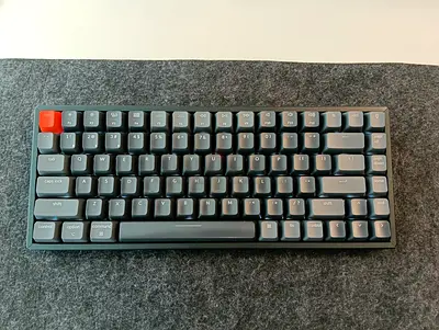 Keychron K2 Compact Mechanical 60% Keyboard with Grey Keycaps and Brown Gateron switch