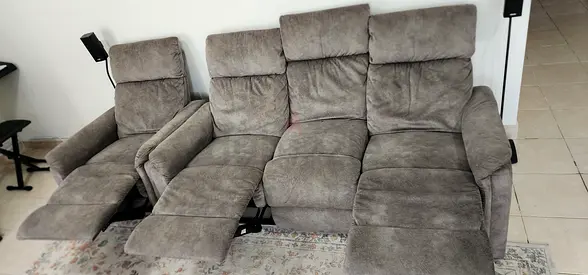 Must go immediately. 3+1 recliner sofa
