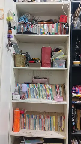White bookshelf