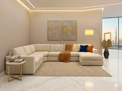 Home centre eterno Ushape sofa