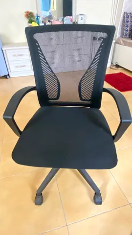 Black Mesh Ergonomic Office Chair with Armrests