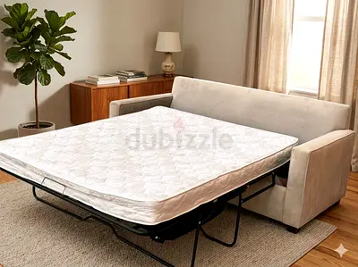 West elm two seater sofa bed with mattress