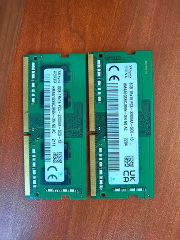 Selling 2x SK hynix 8GB DDR4 Laptop RAM sticks.