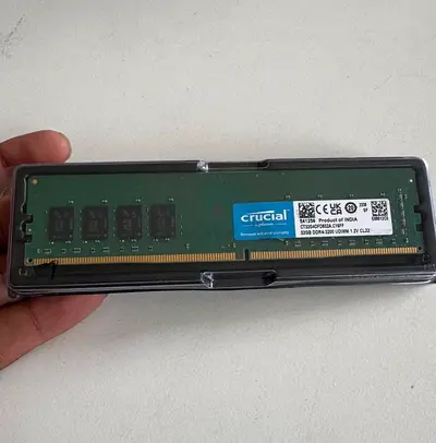 Crucial 32GB DDR4 RAM (3200MHz) – Desktop UDIMM | CL22