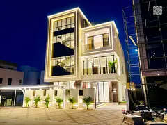 Luxury villa with direct garden view, 6200 sq ft built-up area, two floors with roof and elevator, f