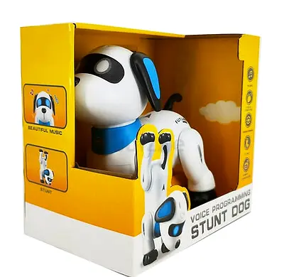 Intelligent Robot Stunt Dog with Remote Control - White