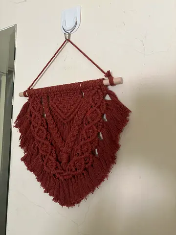 Handmade Brown Macramé Wall Hanging - Small Decorative Piece
