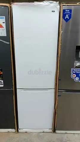 White RCR Two-Door Bottom Freezer Fridge - brand new