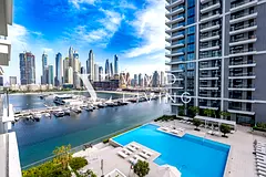 Elegant | Partial Palm and Marina Skyline Views