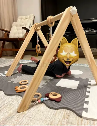 Bumble  Bird Wooden Baby Gym - New/In Box