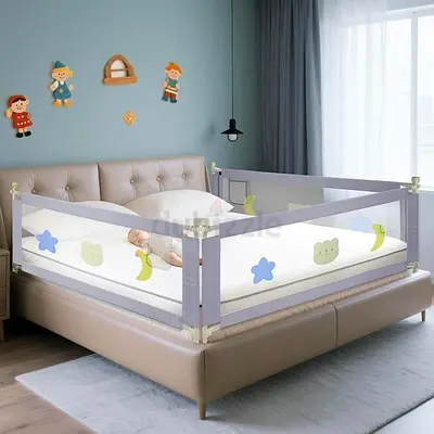1 SIDE only!!!     Bed Safety Rail Guard for Toddler / Baby (Foldable Mesh Side)