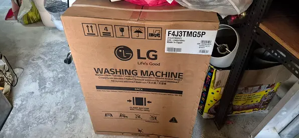 LG washing machine F4J3TMG5P brand new