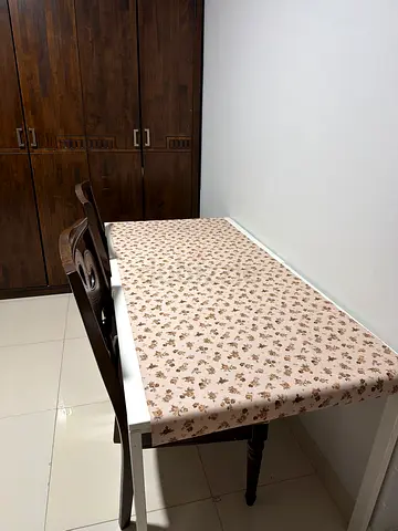 Wooden Dining Table with 2 Chairs - Good Condition
