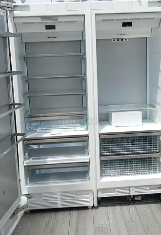 Miele brand Pair of Built-in Miele Upright Fridge and Freezer - Good Working Condition