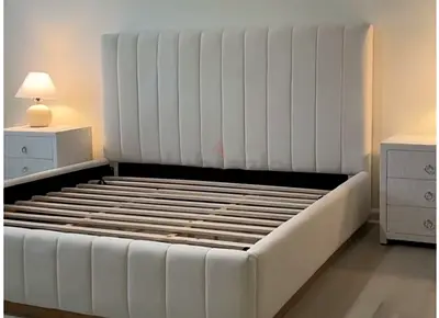 Light gray king size Bed