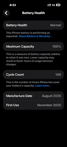 Iphone 17 pro max with 6 month apple warranty