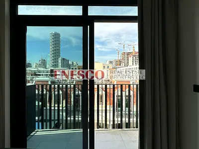 1 Bedroom Apartment | Beverly Residence JVC | Balcony & Downtown View