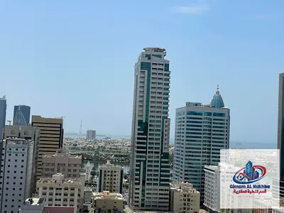 أجمل وأكبر مساحة شقة غرفة وصالة في القاسمية، مع بلكونة بإطلالة بحرية، وتكييف وغاز مركزي .