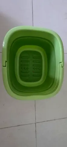 Foldable Green Plastic Foot Spa Bath Basin