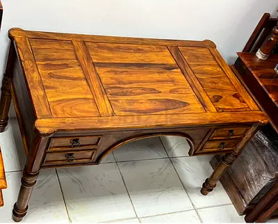 Marina solid wooden desk - home office