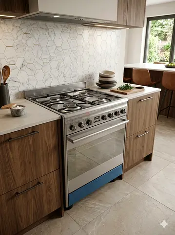 Smeg 4 burners top gas oven electric digital cooking range latest version 60cm