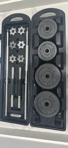 Cast Iron Barbell and Dumbbells Set
