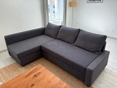 Grey L-shaped 3-seater Sofa with Chaise - Good Condition