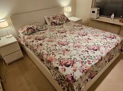 Ikea bed and mattress/queen size