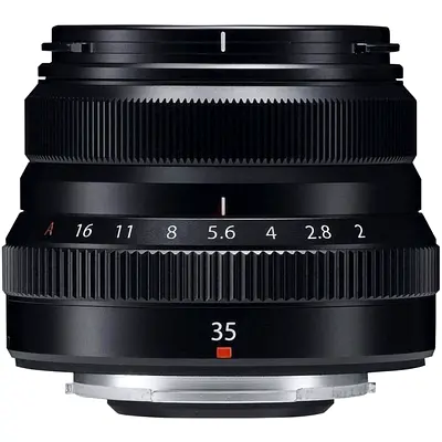 FUJIFILM XF 35mm f/2 R WR Lens (Black) – Compact Prime for Mirrorless Cameras