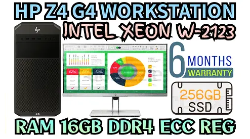 8 CORE HP Z4 G4 WORKSTATION INTEL XEON W-2123 RAM 16GB DDR4 NVIDIA QUADRO K2000 2GB DDR5 (FULLSET)