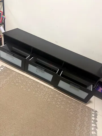 Tv Table with Shelves and Drawer