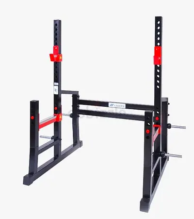 Adjustable Heavy-Duty Squat Rack / Barbell Rack - Stable Power Stand