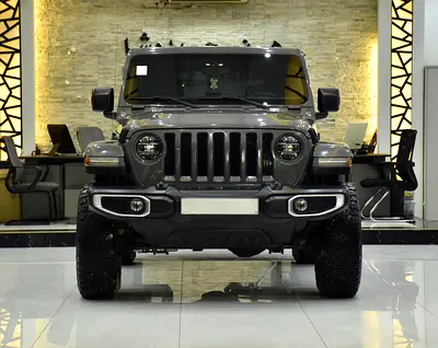 AED 1,705 EMi at 0% DP | Jeep Wrangler Sahara ( 2019 Model ) in Grey Color GCC Specs