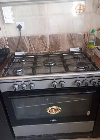 5-burner Gas Cooker with Oven - Stainless Steel
