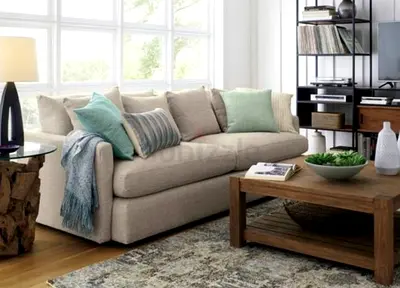Crate and Barrel Lounge II 93 Sofa