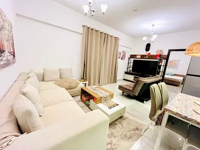 Luxurious Apartment 1BHK Fully Furnished// Big Size With Open Balcony Also With Two Washroom Gym Pool And Carr Parking Free Fully Family Building…