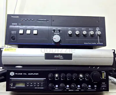 Used Panasonic  Audia PA Amplifiers Bundle - Working Condition
