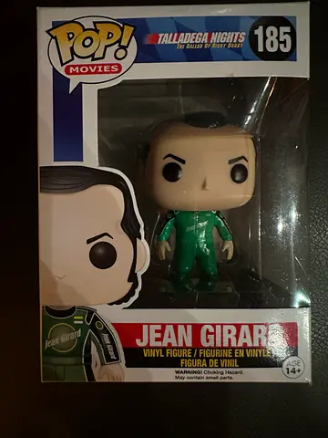 Funko Pop! Movies Jean Girard #185 (In Box) - Rare Collectible Talladega Nights