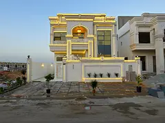 Villa for sale in Al Helio 1 Ajman 5 master bedrooms luxury finishing near MBZ road 3600 sq.ft all i