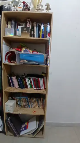 Brown bookshelf