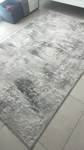 Grey Abstract Modern Rug - Very Good Condition