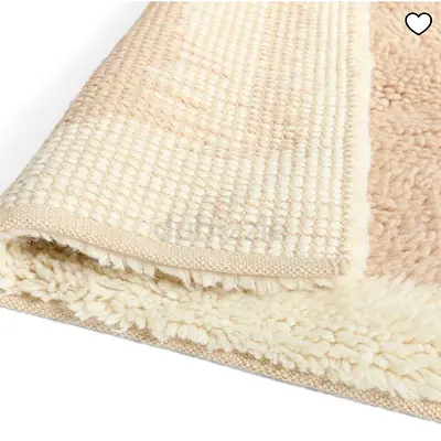 Cream stacked Rug - 274 x 366 cm (New)