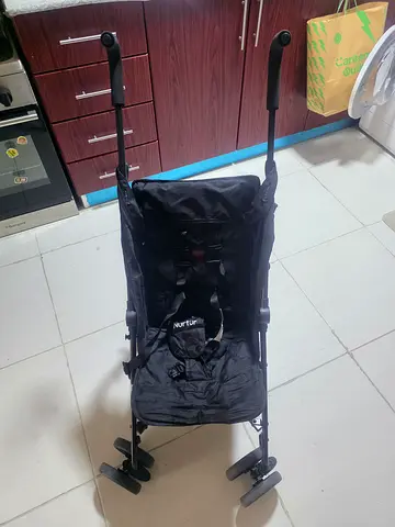 NURTUR lightweight black umbrella stroller – compact and foldable