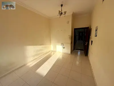 One bedroom and living room, excellent space, open view directly onto the main road, clean building.
