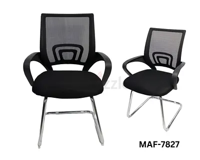 Mesh Visitor/Guest Office Chairs - Black, Cantilever Base